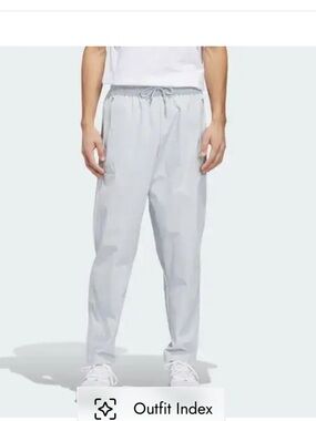 EUC Adidas Mahomes ZNE Woven Track Pant.  Size Large. Color is Clear Gray